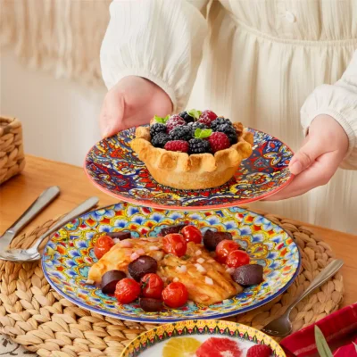 Lumi 18 Piece Dinnerware Set with Double-Sided Bowls